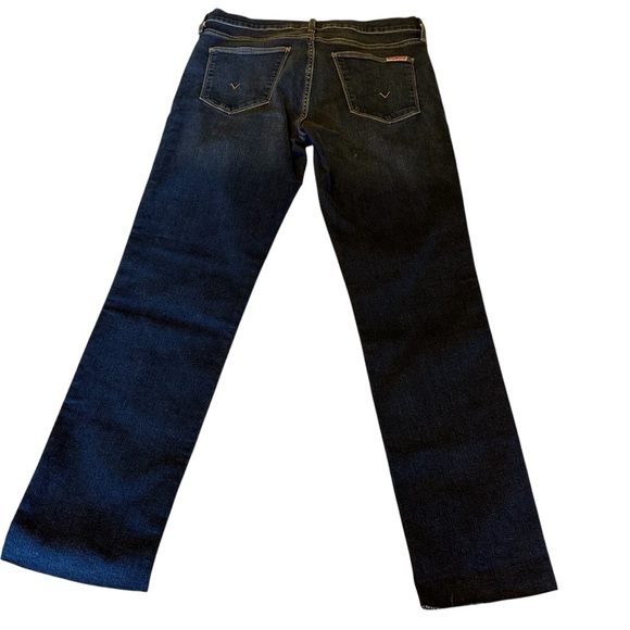 Hudson Natalie LEI Dark Wash Denim Skinny Raw Ankle Hem Jeans women’s size 28 - Picture 3 of 13
